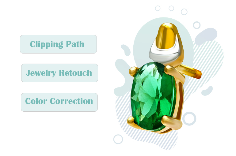 High end Jewelry Photo editing services