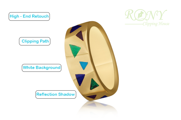 Professional jewelry retouching