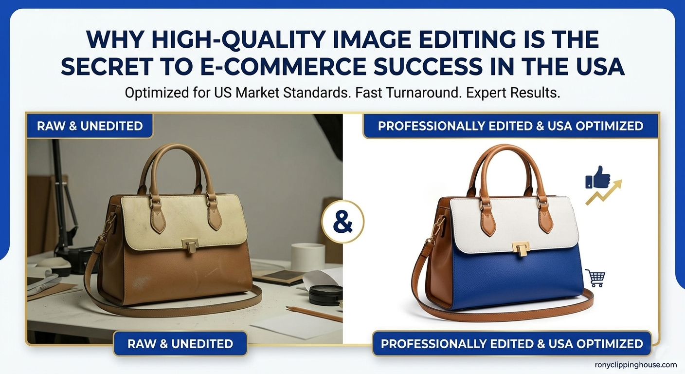 "E-commerce Photo Editing Services by Rony Clipping House"